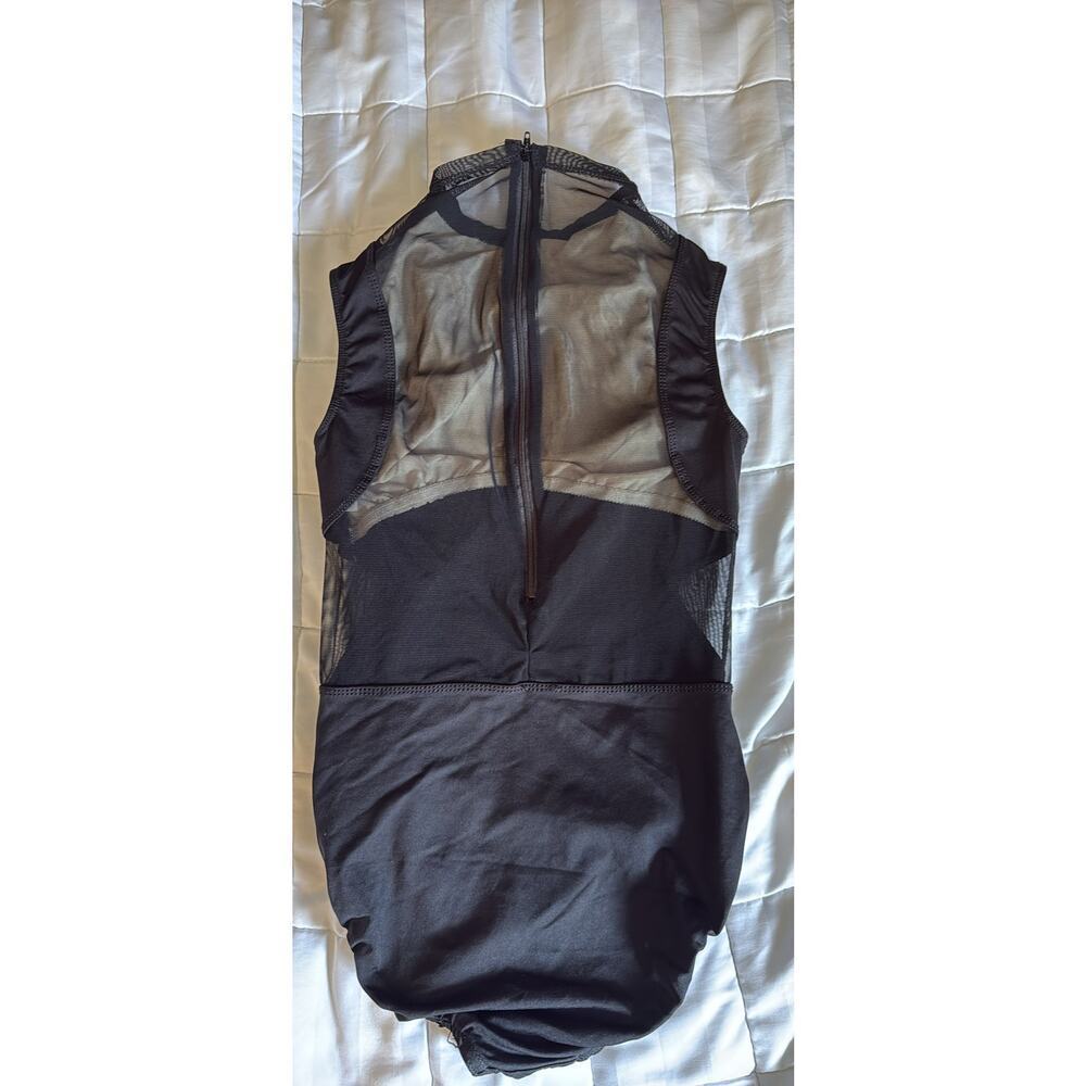 MOTIONWEAR BLACK LEOTARD ADULT MEDIUM - Picture 2 of 3